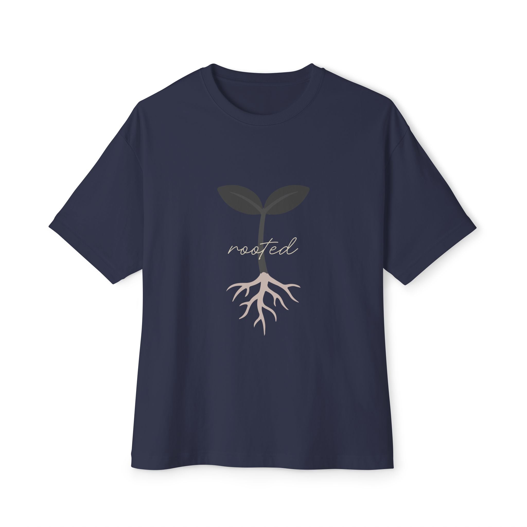 Unisex Oversized Boxy Tee - "Rooted"