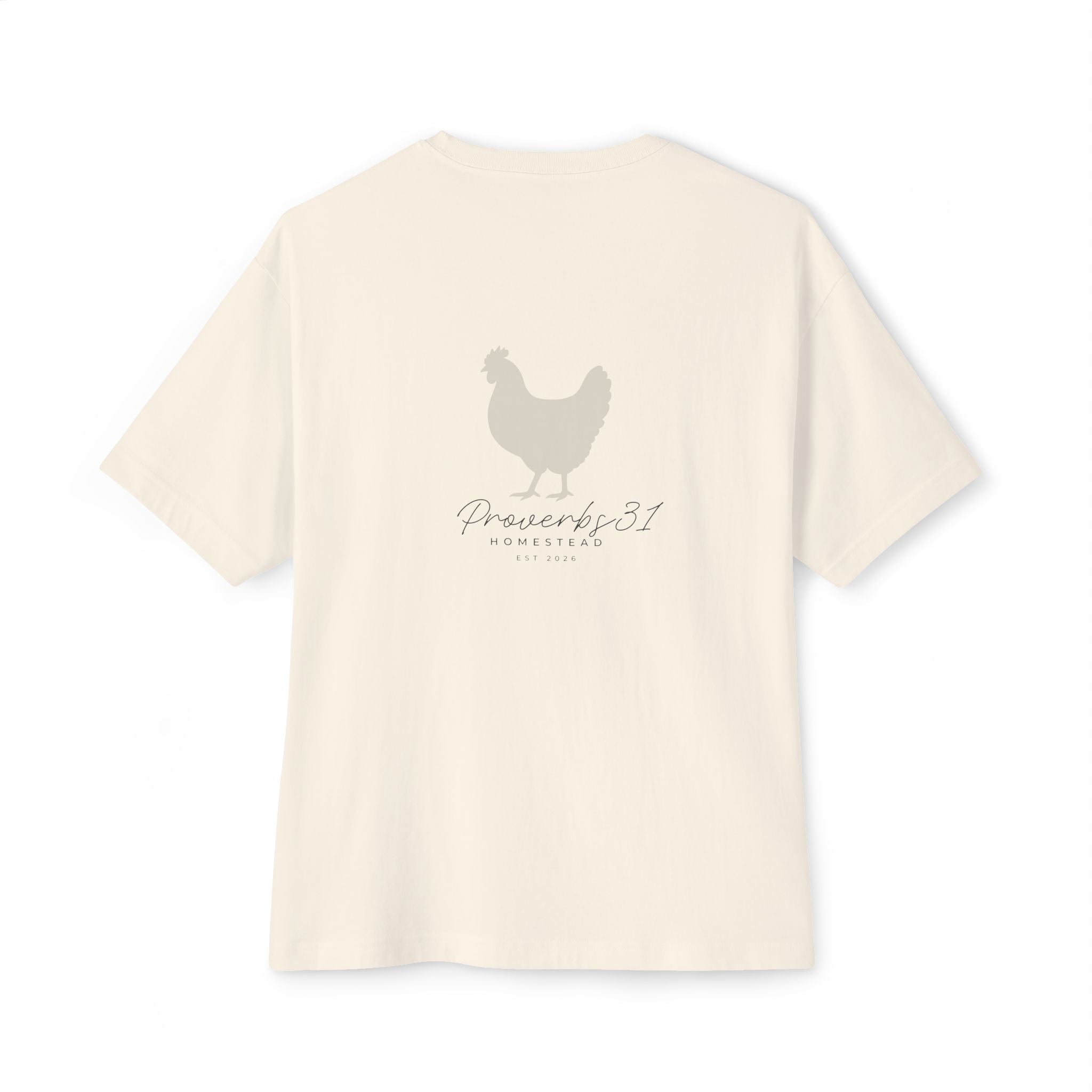 Unisex Oversized Boxy Tee - "Lift Heavy, Pray Hard"