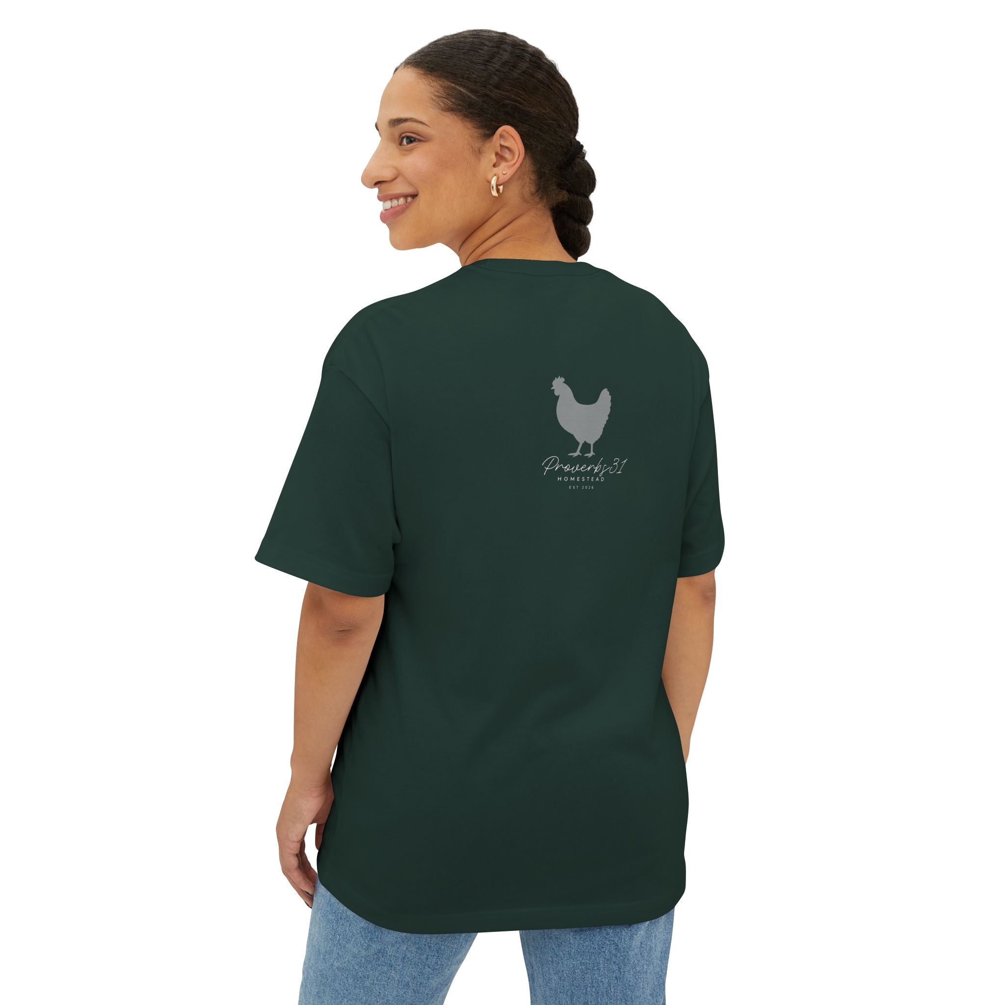 Unisex Oversized Boxy Tee - "Rooted"