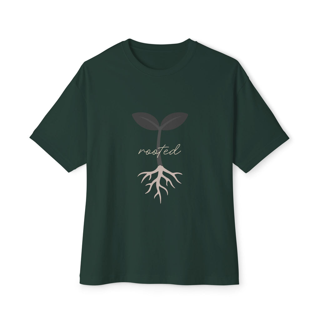 Unisex Oversized Boxy Tee - "Rooted"