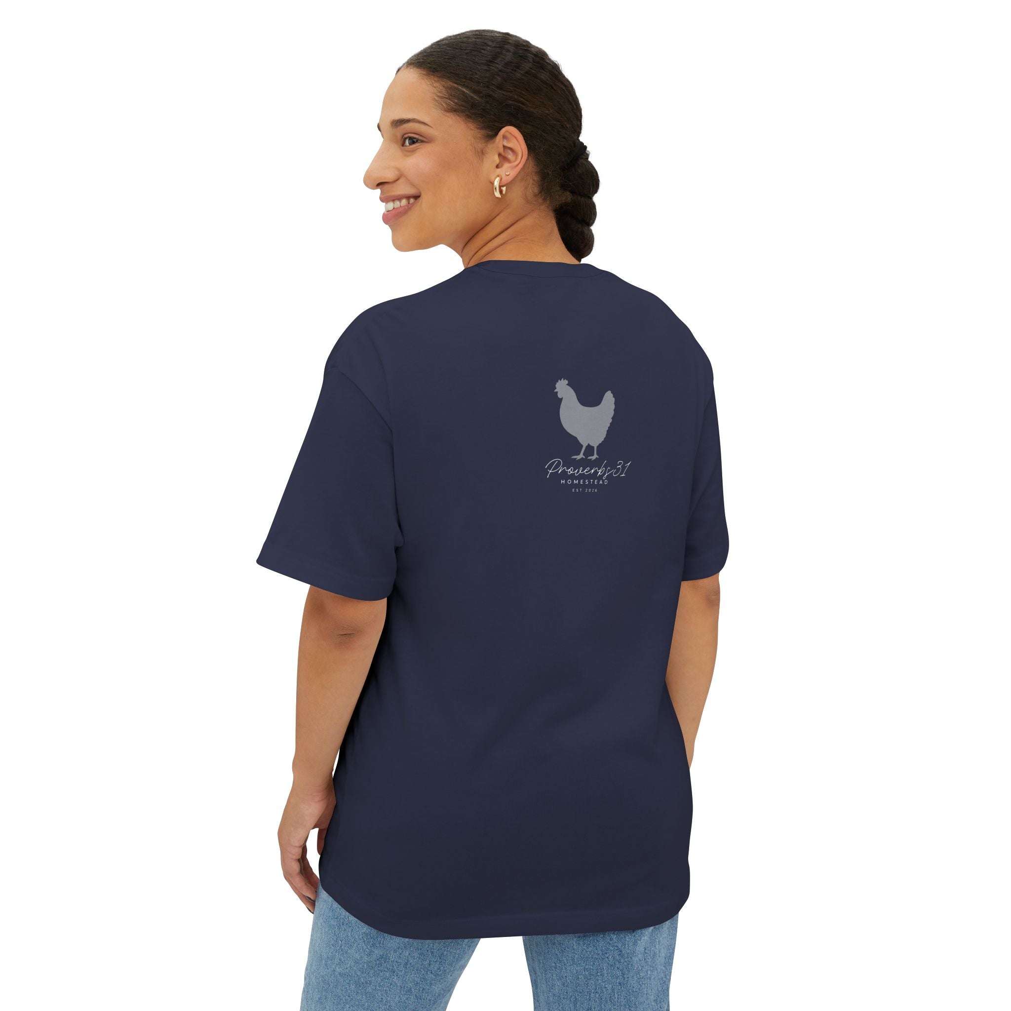 Unisex Oversized Boxy Tee - "Rooted"