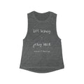 Women's Flowy Scoop Muscle Tank - "Lift Heavy, Pray Hard"