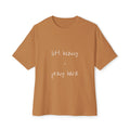 Unisex Oversized Boxy Tee - "Lift Heavy, Pray Hard"
