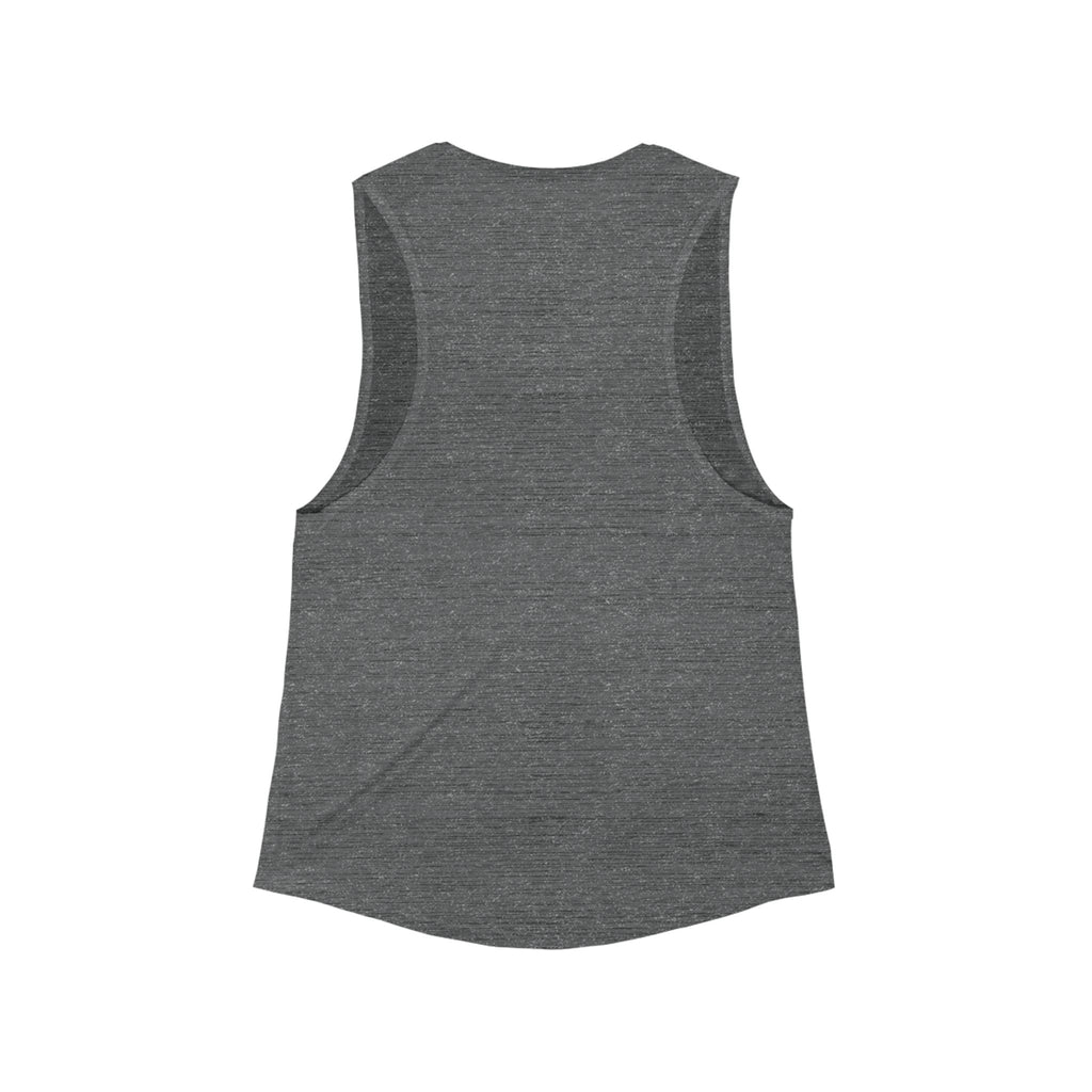Women's Flowy Scoop Muscle Tank - "Lift Heavy, Pray Hard"